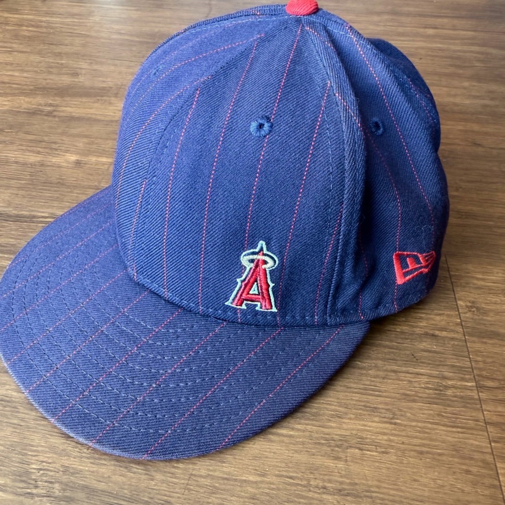 Los Angeles Angels Anaheim New Era 59FIFTY Fitted Hat Baseball Cap Mens 7 /56 cm